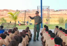 Babinter Lanud Hang Nadim Dampingi Persiapan Diksar Saka Dirgantara