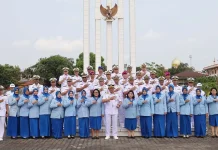 Kodaeral IV Ziarah ke TMP Pusara Bhakti Sambut HUT ke-81 TNI AL