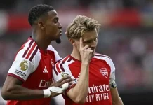 Arsenal Tekuk Napoli Berkat Gol Odegaard