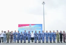 Kodaeral IV Saksikan Latihan Penanganan Pasca Force Down di Batam