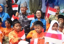 Kodaeral IV Warnai Pulau Penyengat dalam Bakti Sosial HUT TNI AL