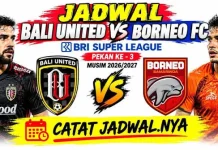 Jadwal Pertandingan BRI LIGA 1 Pekan ke-3 Musim 2026/2027