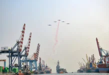 Panglima Korps Marinir Sambut Kapal Induk Giuseppe Garibaldi di Jakarta
