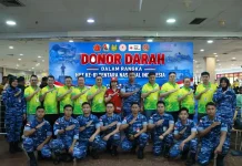 Lanud Hang Nadim dan Yayasan Marga Lim Gelar Donor Darah