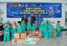 HUT ke-81 TNI, Lanud Hang Nadim Salurkan Bantuan untuk Yayasan Al Fateh dan ODGJ