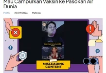 [Hoaks] WEF Mau Campurkan Vaksin ke Pasokan Air Seluruh Dunia