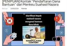 [Hoaks] Kontak Pendaftaran Dana Bantuan dari Menkeu Suahasil