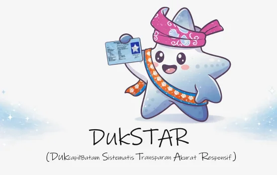 DUKSTAR Maskot Baru DISDUKCAPIL Batam Representasi Pelayanan Cepat