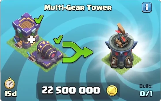 Hadirnya Multi Gear Tower Evolusi Baru Pertahanan di Clash of Clans