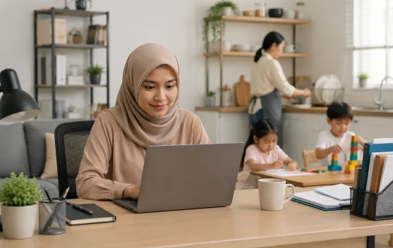 Kiat WFH bagi ASN Perempuan Membagi Waktu Rumah dan Kantor