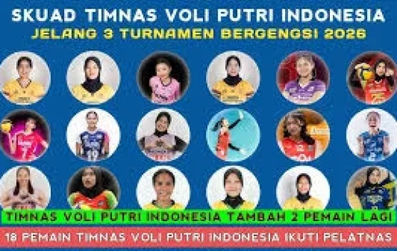 Daftar Pemain Voli Putri Indonesia di Turnamen AVC Women’s Volleyball 2026