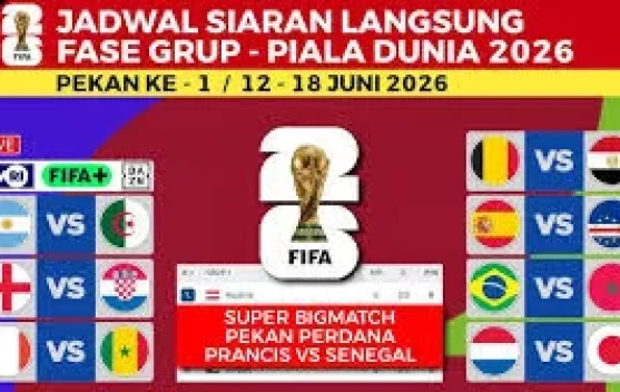 Jadwal Pertandingan Fase Grup Matchday 1 Piala Dunia Tahun 2026