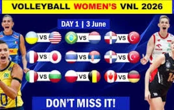 Jadwal Pertandingan Pekan Pertama Volly Putri VNL Tahun 2026