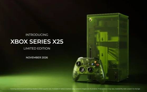 Microsoft Rayakan 25 Tahun Xbox dengan Xbox Series X Transparan Hijau
