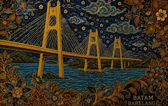 Jembatan Barelang Teguhkan Identitas Batik Khas Kota Batam