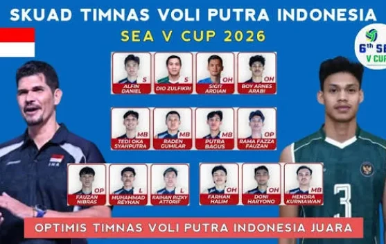 Daftar Pemain Timnas Voli Indonesia SEA V Cup Putra Tahun 2026