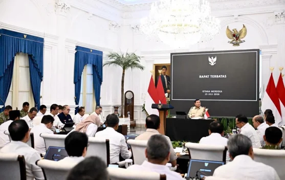 Menhan Hadiri Ratas Bahas Koperasi Desa Merah Putih Nasional 2026
