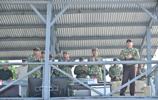 Dankodaeral IV Dampingi Menhan Tinjau Latihan Operasi TNI 2026 di Lingga