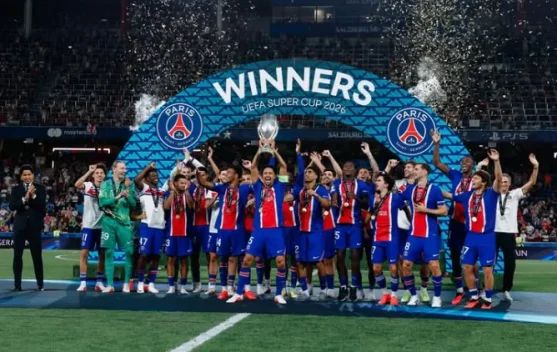 PSG Pertahankan Gelar Piala Super UEFA Usai Kalahkan Aston Villa