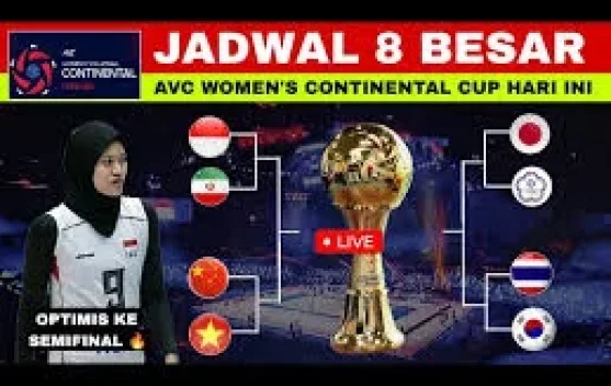 Jadwal Pertandingan perempat final AVC Woman's Continental 2026