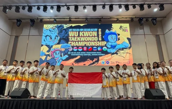 23 Atlet Taekwondo Kharisma Bangsa Batam Berlaga di Malaysia