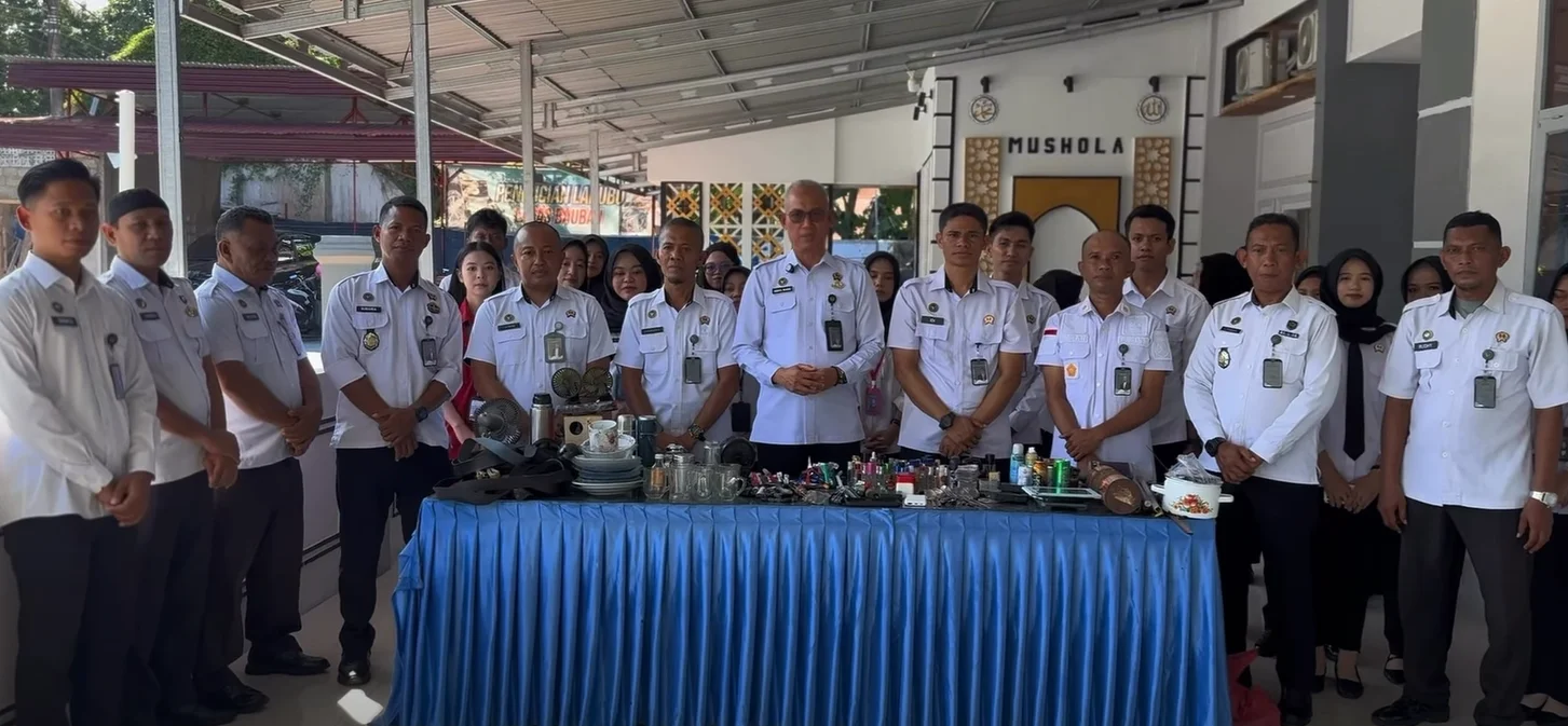 Lapas Baubau Razia Blok Hunian Pasca Open House Lebaran - RRI.co.id