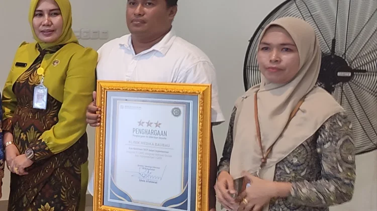 Klinik Medika Baubau Raih Penghargaan Digitalisasi Layanan BPJS