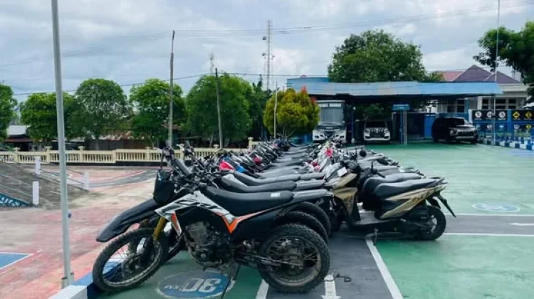Polres Baubau Sita Motor Balap Liar hingga Lebaran
