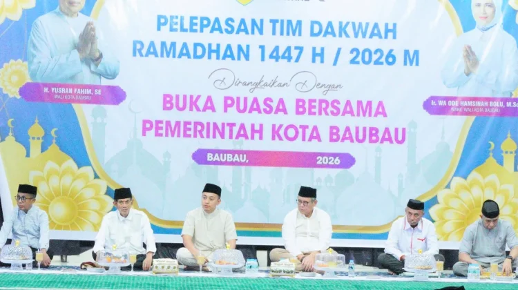 Wali Kota Baubau Lepas Tim Dakwah dan Safari Ramadan