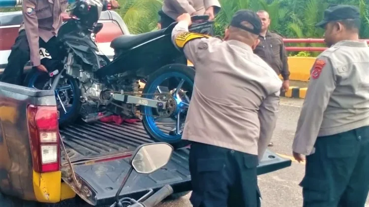 Polisi Amankan Motor Pelaku Balap Liar di Ambuau Indah