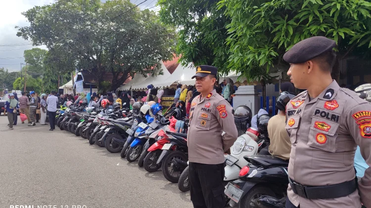Polsek Wolio Siagakan Personel Amankan Operasi Pangan Murah