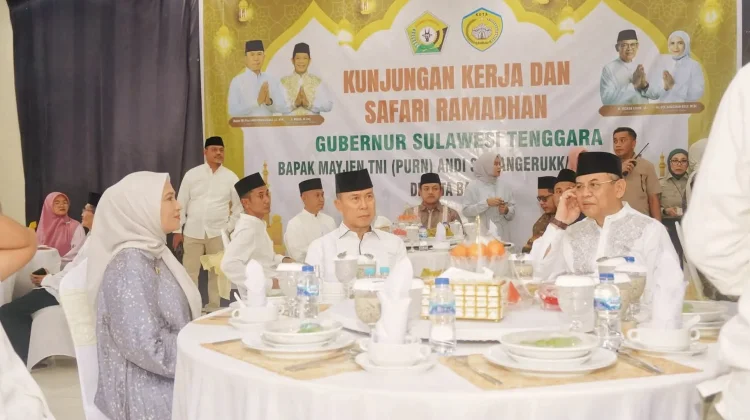 Safari Ramadan di Baubau, Gubernur Sultra Tegaskan Komitmen Pembangunan Daerah