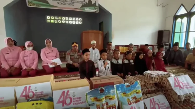 Kapolres Baubau  Salurkan Sembako di Ponpes Al-Marhamah