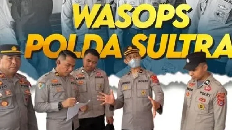 Tim Was Ops Polda Sultra Cek Kesiapan Pos Pam Butur