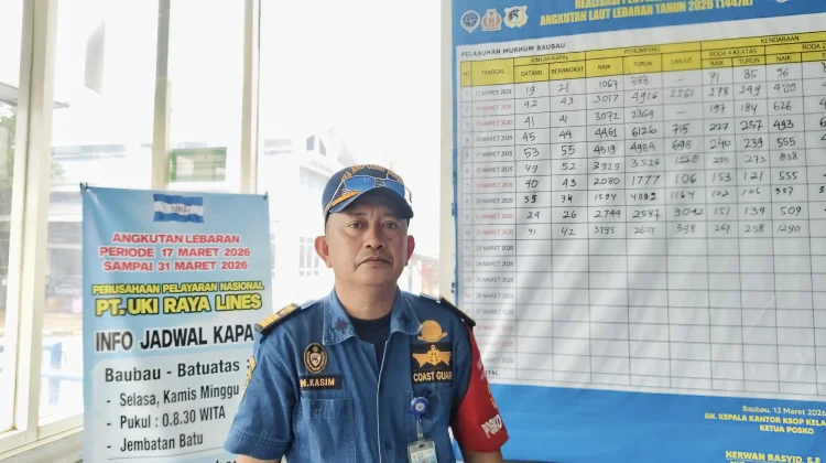 Arus Balik H+2 Lebaran di Pelabuhan Murhum Baubau Belum Signifikan