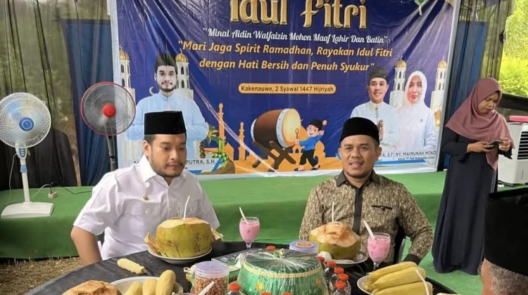Silaturahmi Lebaran, Bupati Buton Hadiri Open House Wabup