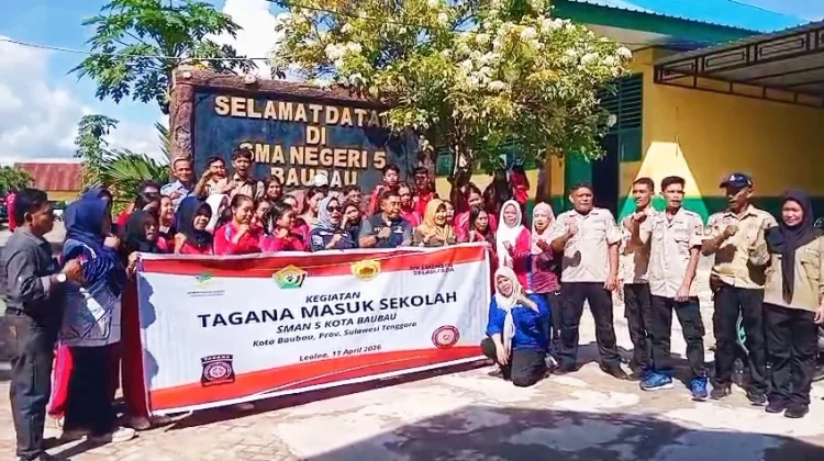 Tagana Masuk Sekolah Perkuat Budaya Siaga Bencana di Baubau