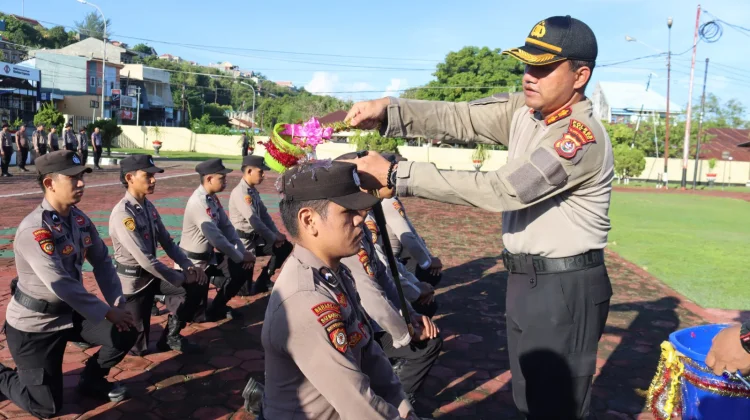 Polres Baubau Sambut 15 Bintara Remaja