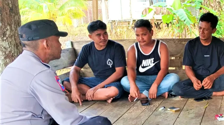 Polsek Lasalimu Imbau Warga Tidak Konsumsi Miras dan Bawa Sajam