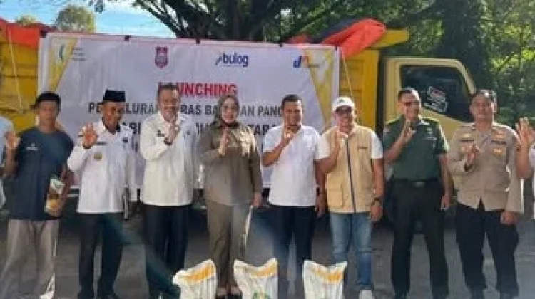 Dukung Ketahanan Pangan Polres Butur Ikut Launching Penyaluran Bansos