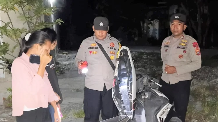 Polsek Siompu Gelar Patroli Malam, Sasar Pemeriksaan Senjata Tajam