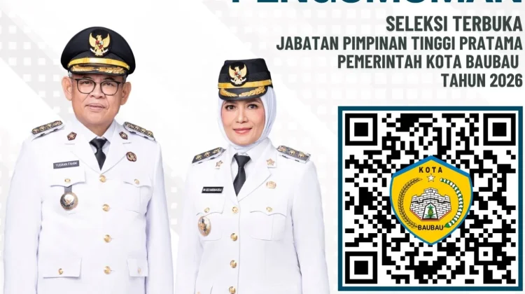 Pemkot Baubau Buka Lelang Jabatan, Tiga Kursi Kepala OPD Diperebutkan