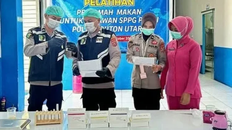 Sidokkes Polres Butur Pastikan Keamanan Makanan MBG Layak Konsumsi