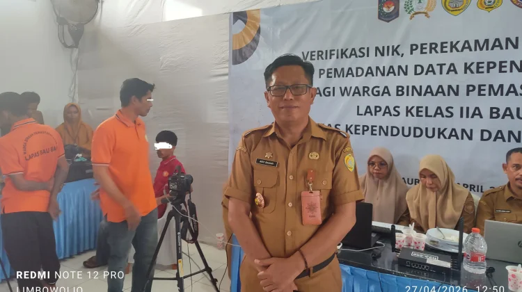 Disdukcapil Baubau Intens Jemput Bola, Napi Kantongi KTP-el