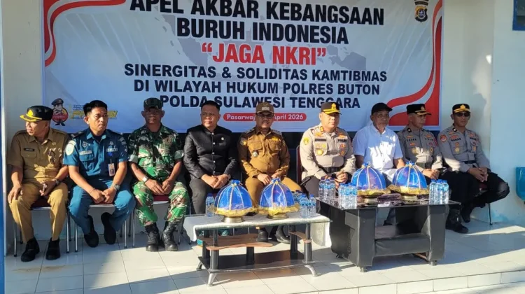 Pemkab Buton Apresiasi Apel Kebangsaan Buruh jelang May Day
