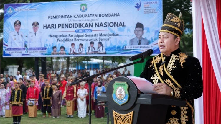 Wakil Bupati Bombana Pimpin Upacara Hardiknas 2026
