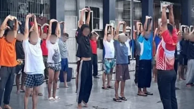 Jaga Kebugaran WBP, Lapas Baubau Gelar Senam Pagi