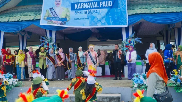 Karnaval PAUD Baubau Tumbuhkan Mental dan Percaya Diri Anak