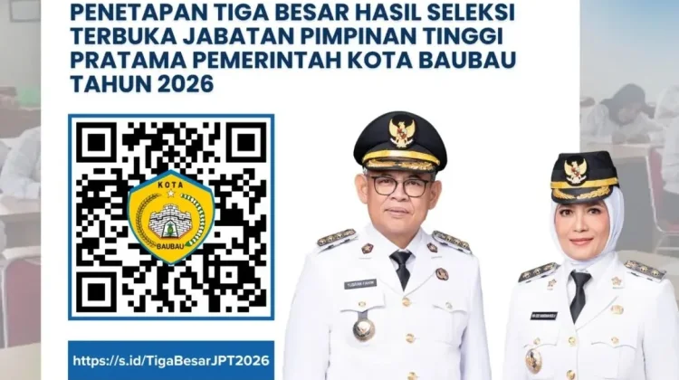 Tiga Besar JPT Pratama Baubau Diumumkan, Berikut Daftarnya