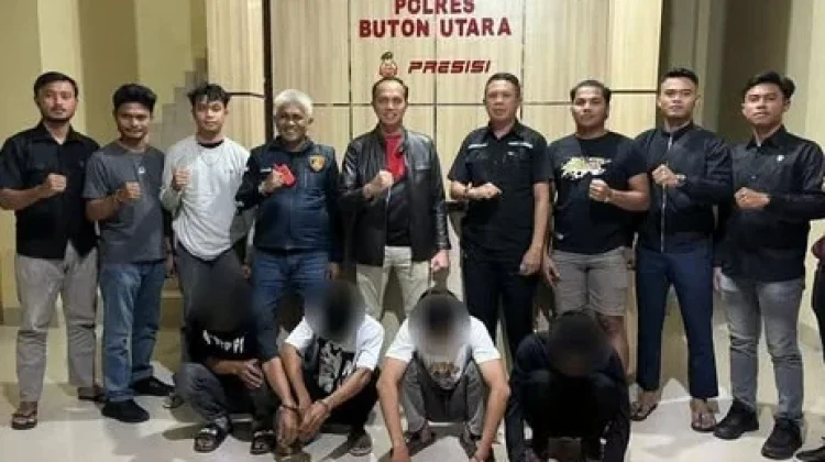 Empat Terduga Pelaku Pengeroyokan Serahkan Diri ke Polres Butur